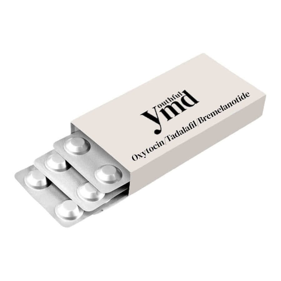 Mount Rushmore (Oxytocin / Tadalafil / Sildenafil) Troche 100 IU / 10 MG / 30 MG - 10 Troche - (HC)