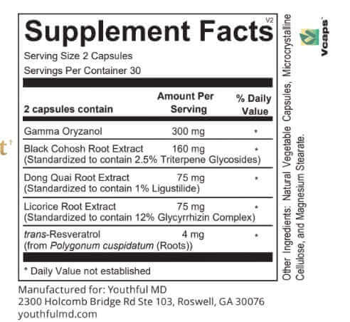 Youthful PMS Support- Menopause & Period Relief Image 4