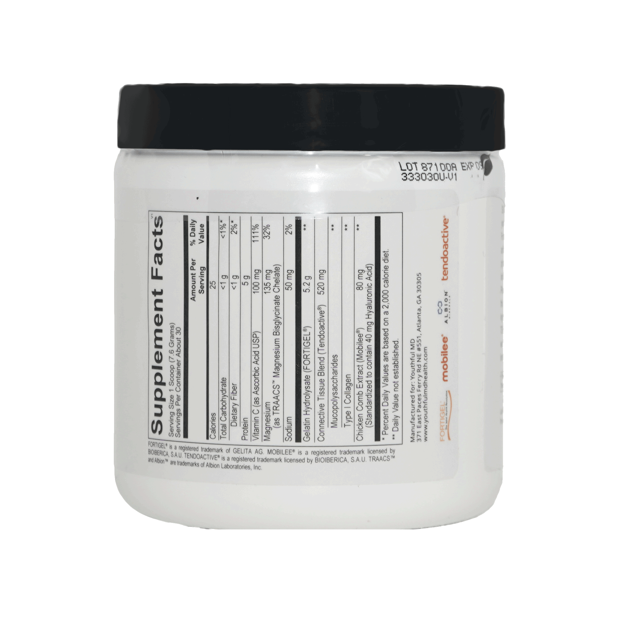 Youthful Collagen Powder- Rejuvenation of Healthy Hair, Skin and Nails Image 2